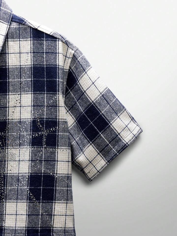 Rhinestone flannel