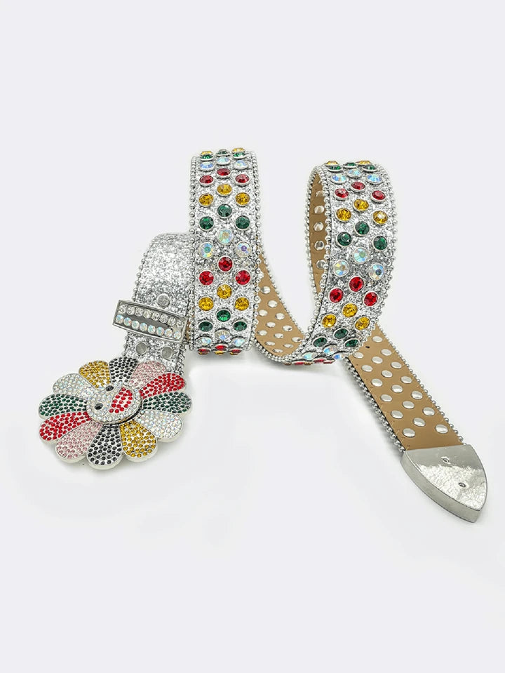 Flower Belt Rhinestone