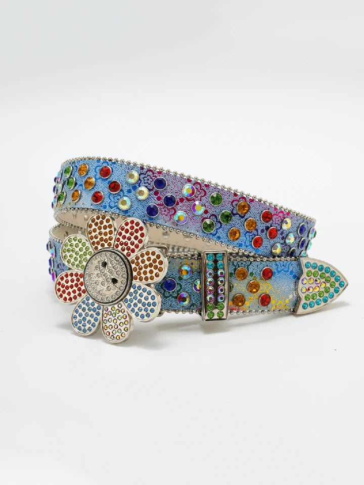 Flower Belt Rhinestone