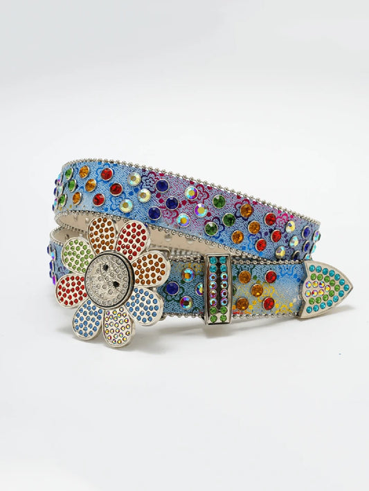 Flower Belt Rhinestone