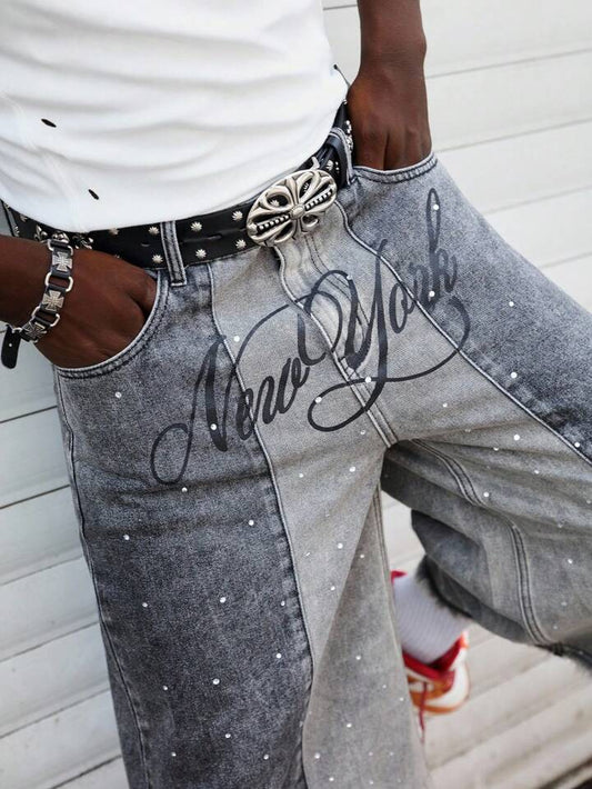 Layered Rhinestone Jorts