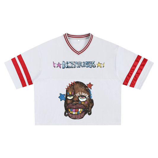 Taped Mesh Boxy T-shirt