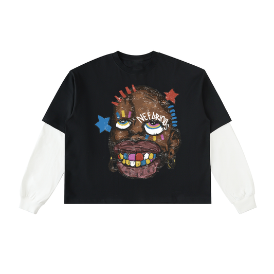 Keep fashion weird double layered tee