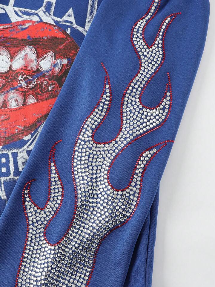 Long Sleeve Rhinestone Tee (Multi color)