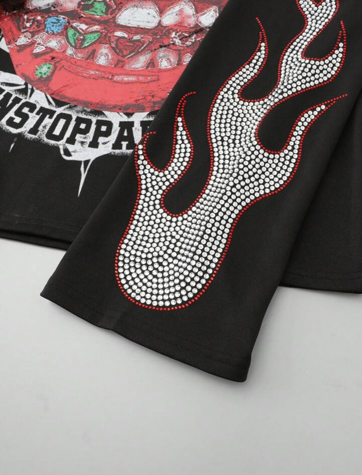 Long Sleeve Rhinestone Tee (Multi color)