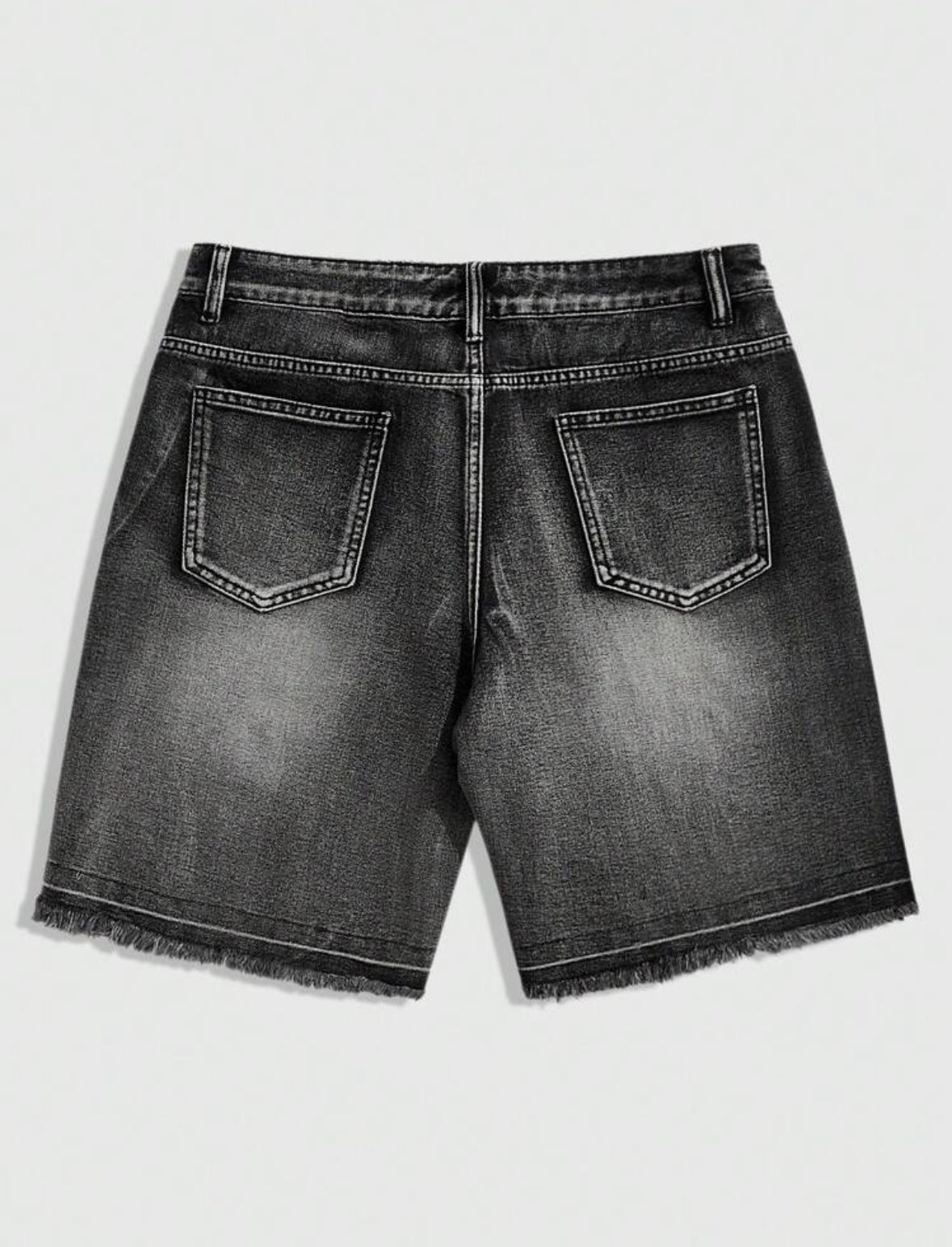 ‘Heaven’ rhinestone jorts