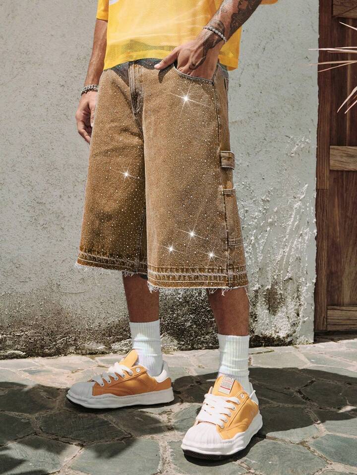 Utility Rhinestone Jorts