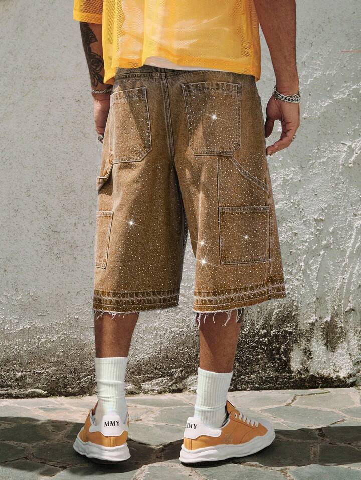 Utility Rhinestone Jorts