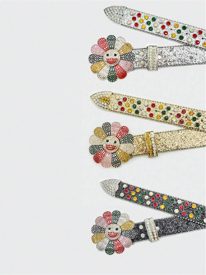 Flower Belt Rhinestone