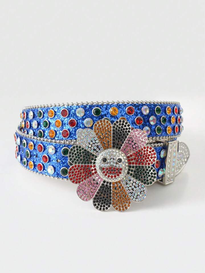 Flower Belt Rhinestone