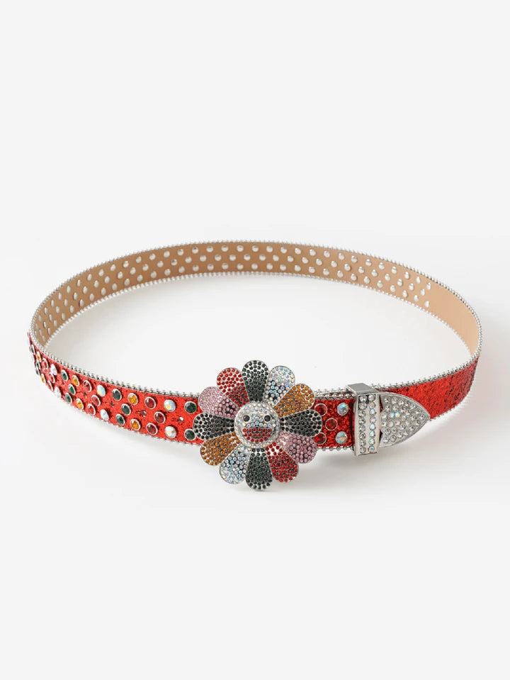 Flower Belt Rhinestone