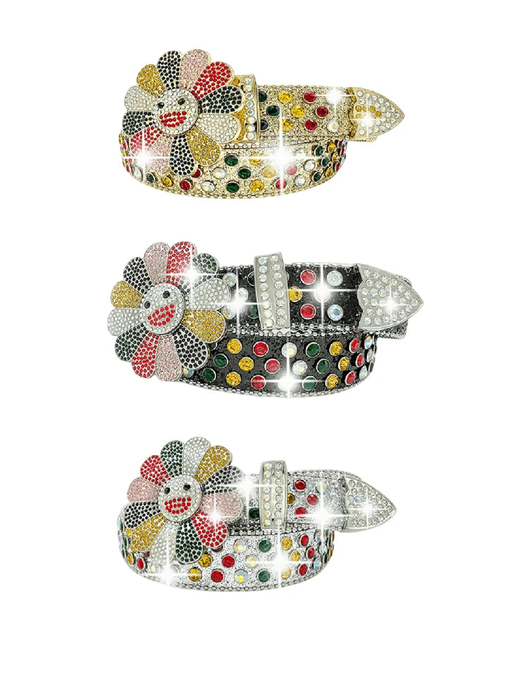 Flower Belt Rhinestone