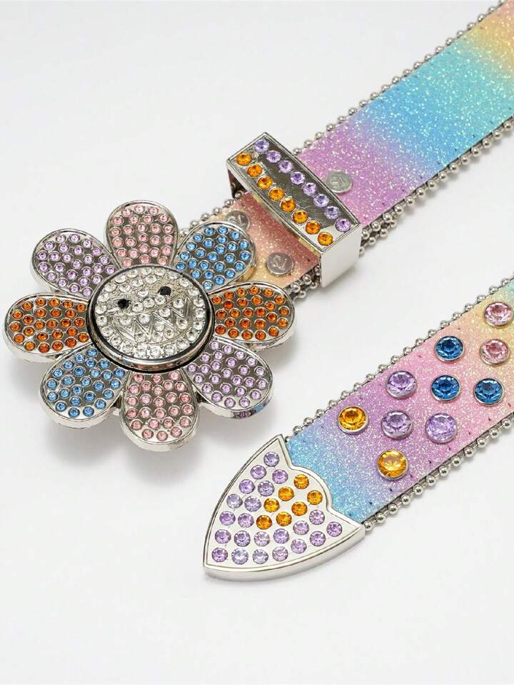 Flower Belt Rhinestone